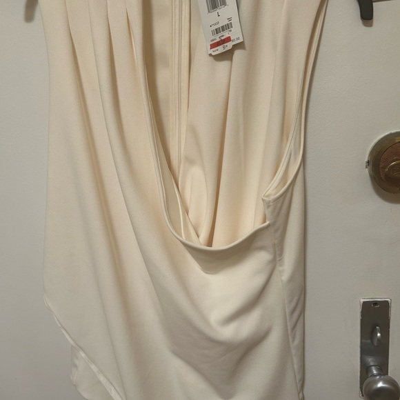 Ralph Lauren cross over assymetrical top. Back zip. - Picture 2 of 6